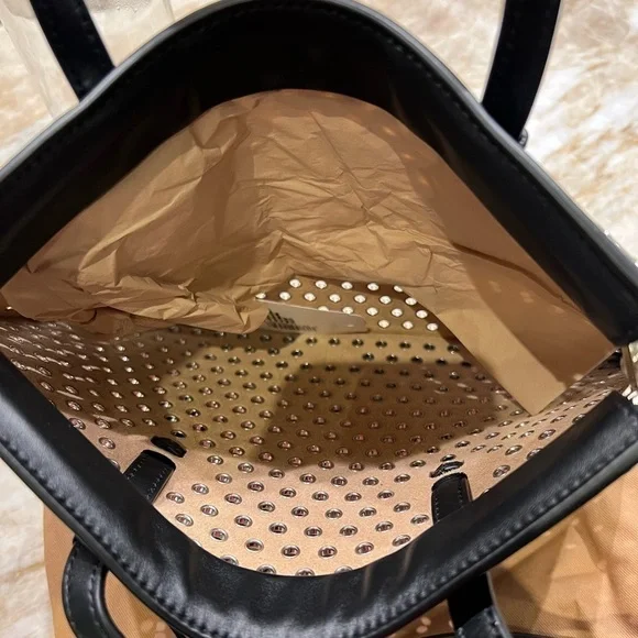 ALAÏA Mina Small perforated leather tote bag - Picture 9 of 14